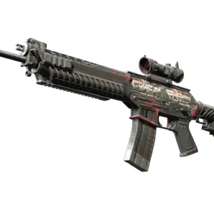 SG 553 | Cyberforce (Battle-Scarred)