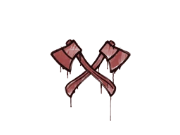 Sealed Graffiti | X-Axes (Blood Red)