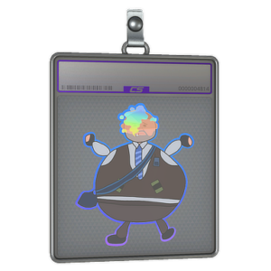 Sticker Slab | Poorly Drawn Number K (Holo)
