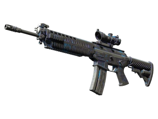 StatTrak™ SG 553 | Aloha (Battle-Scarred)